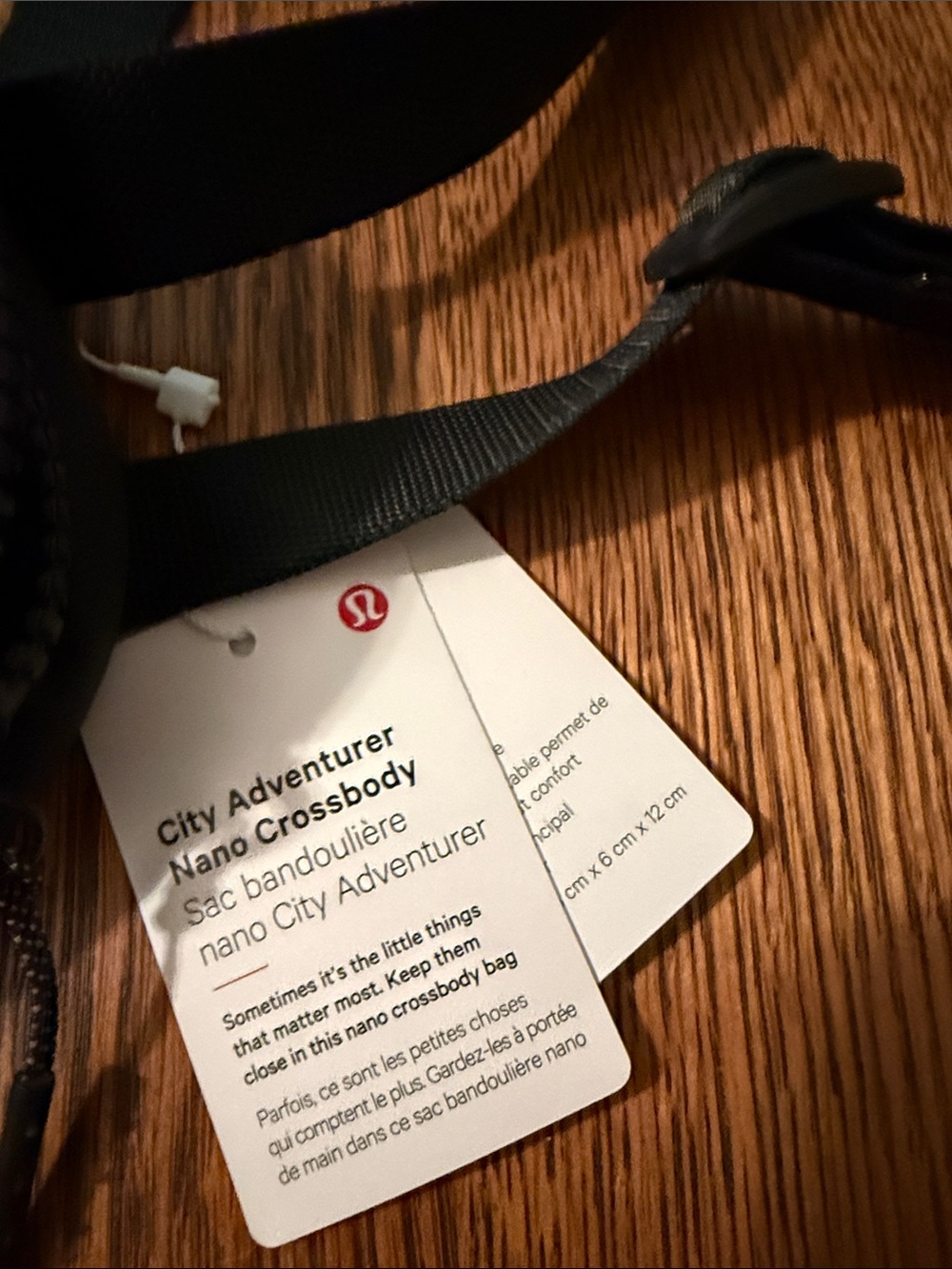 lululemon athletica Black Grid Mini Crossbody Pouch - Picture 3 of 3
